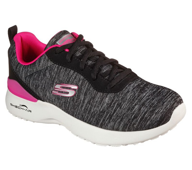 Skechers Dam Svarta/Rosa Sneakers - Skech-Air Dynamight - Paradise Waves - Sverige (EMHGZ-2549)